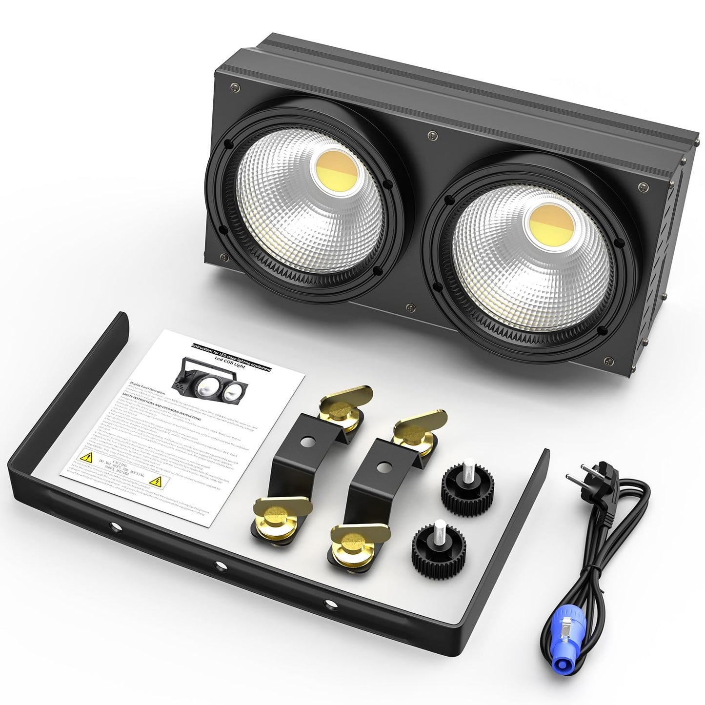 Stagelightz Aluminum 200W Warm and Cool White Cob Led Stage Light Audience Light Ip20 Led Par Lights for Church Theater