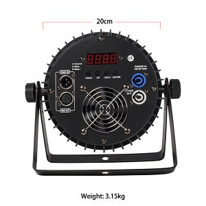 Stagelighz LED Stage Par Lights LED 18X18W DJ Stage Lights RGBWA+UV 6in1 Wash/Strobe Effect DMX512 Control Sound Activated Aluminum Alloy Shell Uplighting Lights for Concerts Family Party-1 Pack