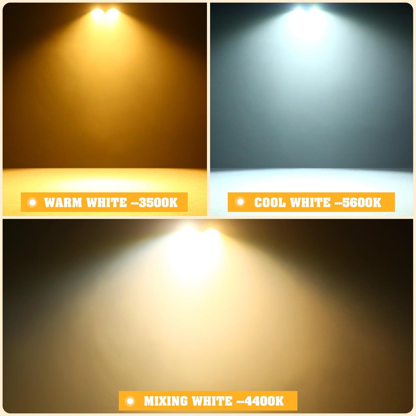 Stagelightz Aluminum 200W Warm and Cool White Cob Led Stage Light Audience Light Ip20 Led Par Lights for Church Theater