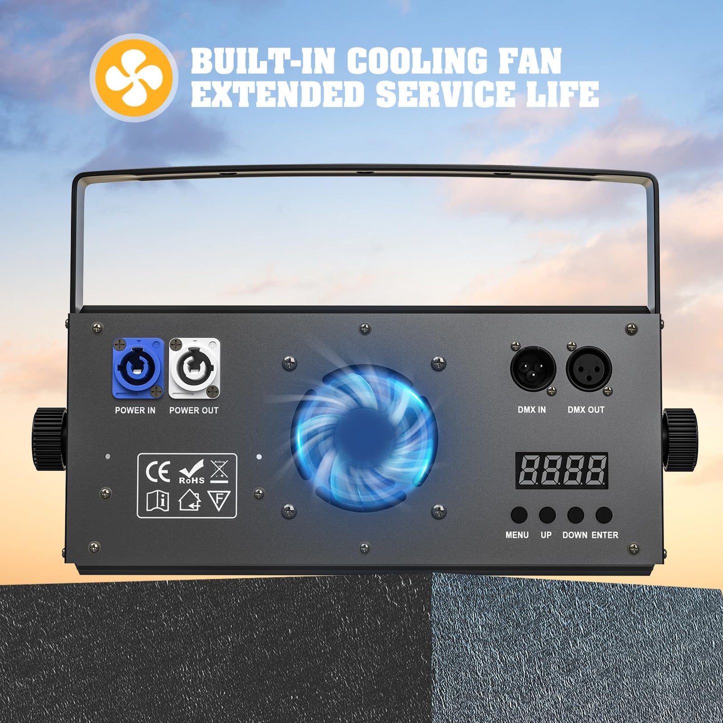Stagelightz Aluminum 200W Warm and Cool White Cob Led Stage Light Audience Light Ip20 Led Par Lights for Church Theater
