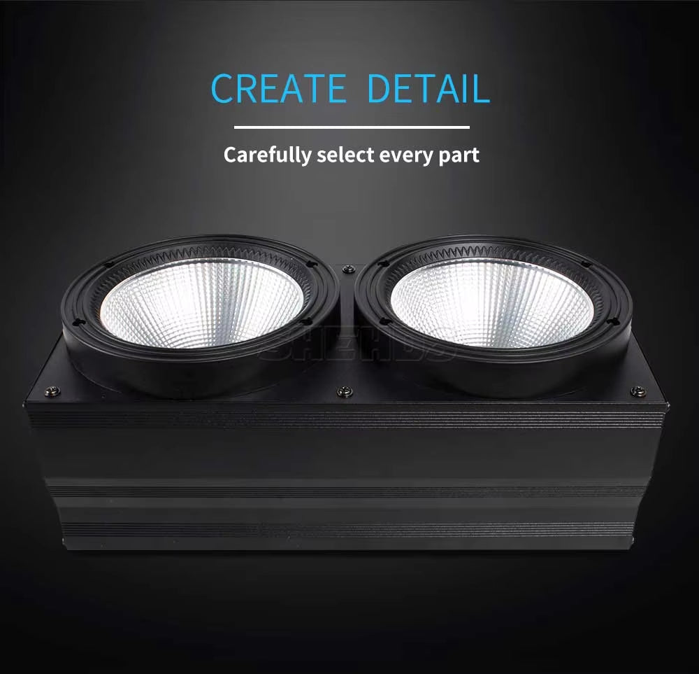 Stagelightz Aluminum 200W Warm and Cool White Cob Led Stage Light Audience Light Ip20 Led Par Lights for Church Theater