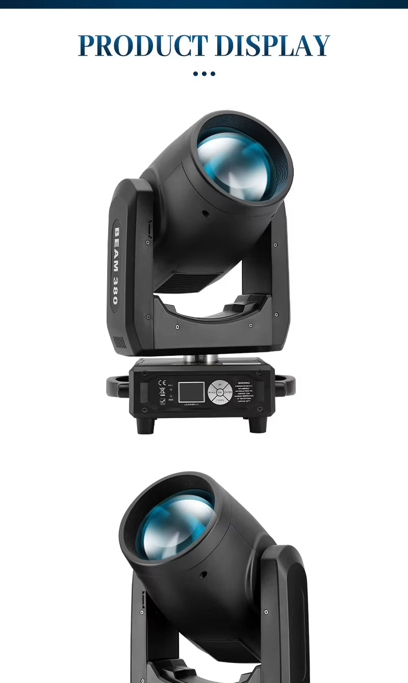 MINI BEAM 380W Sharpy Beam Moving Head Light 8 Prisms Beam Moving Head for Club Wedding Show Concert-Stage Lights