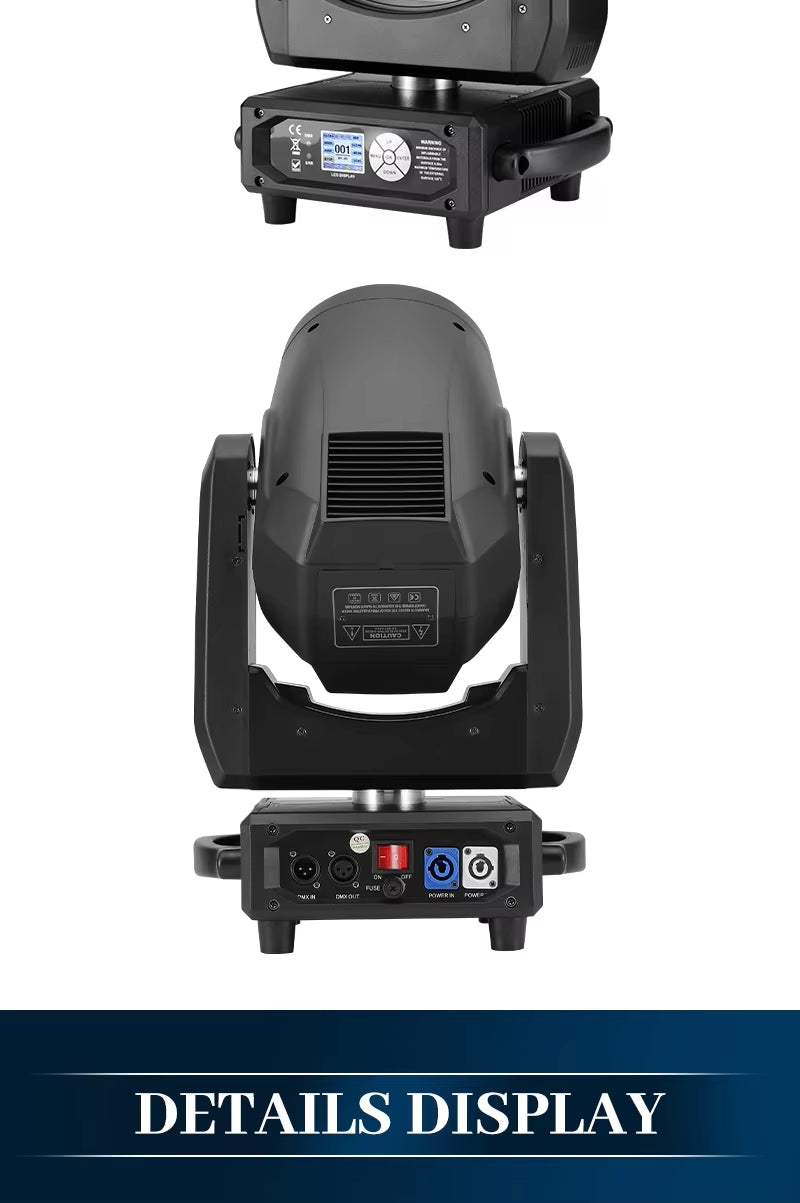 MINI BEAM 380W Sharpy Beam Moving Head Light 8 Prisms Beam Moving Head for Club Wedding Show Concert-Stage Lights