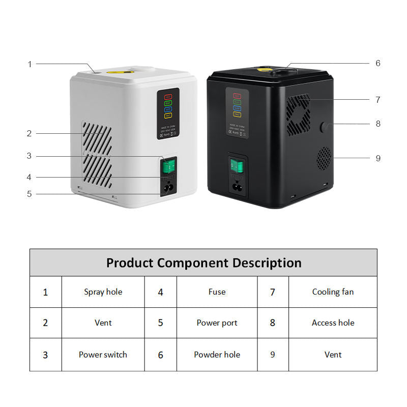 Mini Electric Spark Machine 350W - 3 Meters Wireless Control for Party Camping Events Cold Sprkler Device