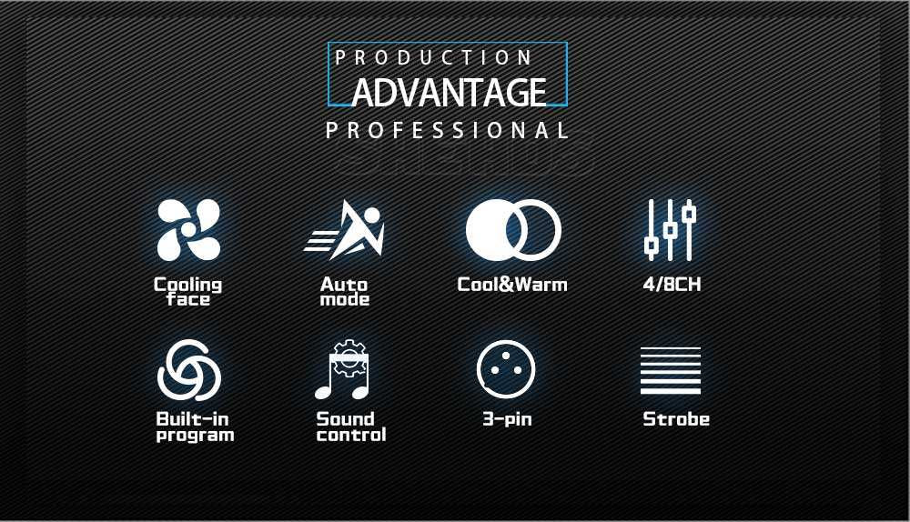 Stagelightz Aluminum 200W Warm and Cool White Cob Led Stage Light Audience Light Ip20 Led Par Lights for Church Theater