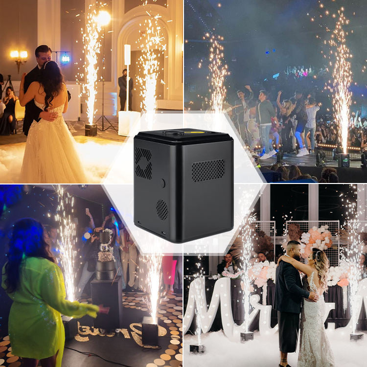 Mini Electric Spark Machine 350W - 3 Meters Wireless Control for Party Camping Events Cold Sprkler Device